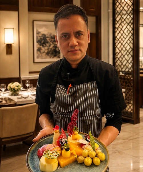 Chef Mukesh Bhandari, Partner and Head Chef at Chef's Table by the Ganges