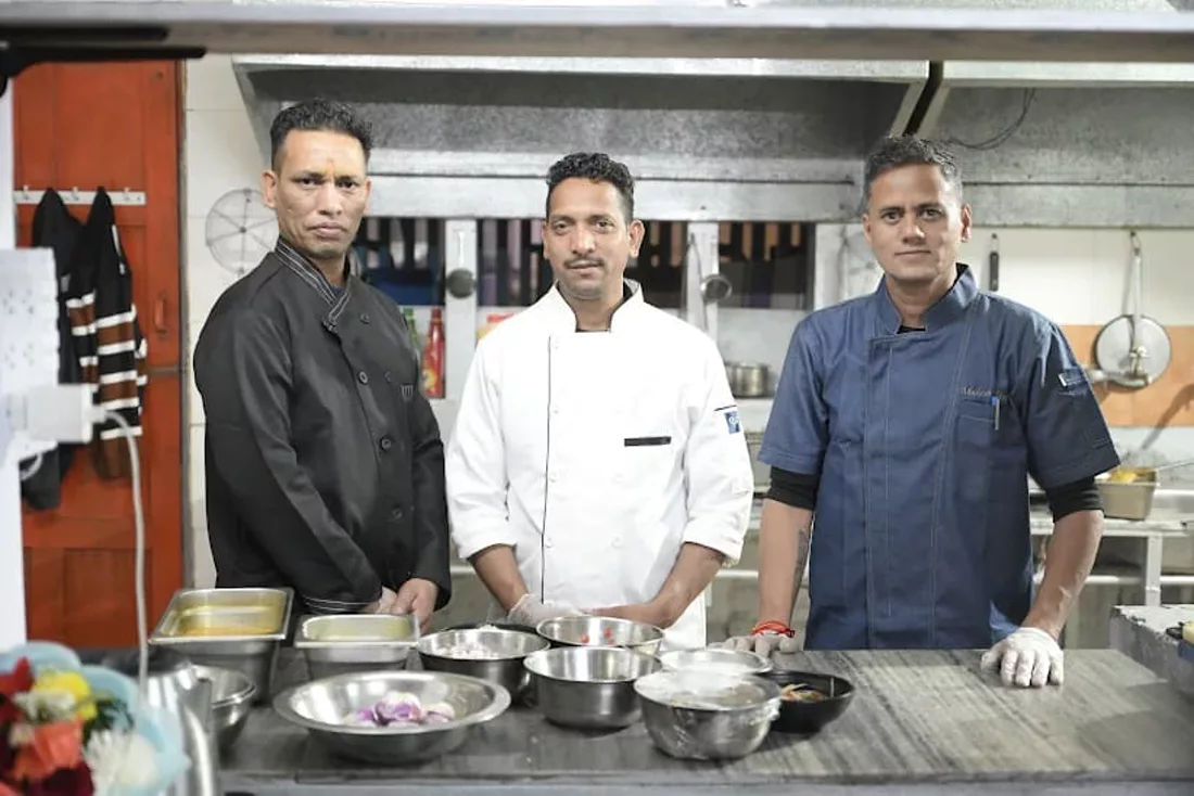 The Anpadh kitchen team